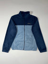 Columbia Colorblock Fleece Full-Zip Jacket – Navy/Slate Blue (L)