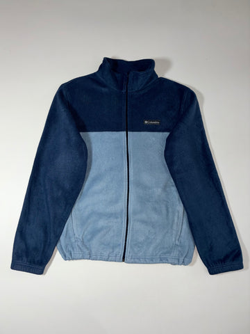 Columbia Colorblock Fleece Full-Zip Jacket – Navy/Slate Blue (L)