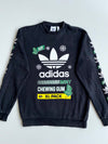 Adidas Originals Mint Chewing Gum Graphic Black Sweatshirt – (M)