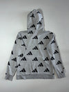 Adidas All-Over Print Hoodie – Grey/Black (M)