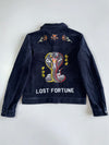 Jack & John’s Premium Fully Embroidered Snake Denim Jacket (M)
