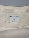 Champion | Elite Script Logo Crewneck Sweatshirt Cream | (L)