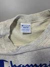 Champion Script Logo Crewneck Sweatshirt – Heather Grey (S)