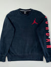 Air Jordan Jumpman Sleeve Spellout Crewneck Sweatshirt – Black (M)