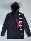 Jordan /Jumpman Graphic Pullover Hoodie Black/Red (S)