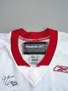 Reebok CCM Windsor Spitfires OHL Hockey Jersey #20E Autographed White Red Youth (M)