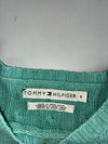 Vintage 90s Tommy Hilfiger Mint Green Cable Knit Sweater – Made in Hong Kong (S/M)