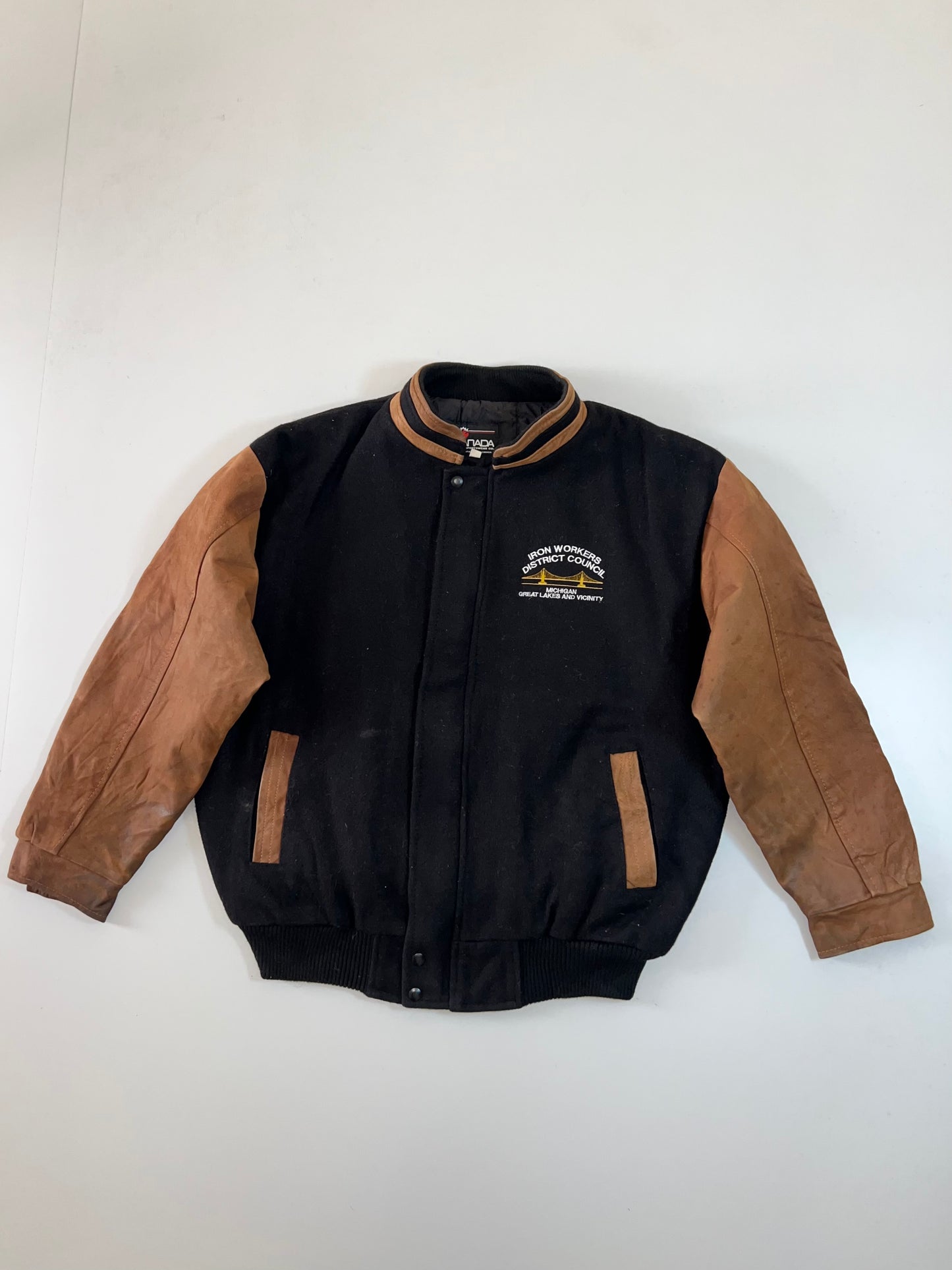 ZSuper Premium Varsity Jacket Original Leather (XL)