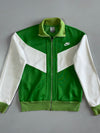 Nike Green & White Colorblock Track Jacket (XS)