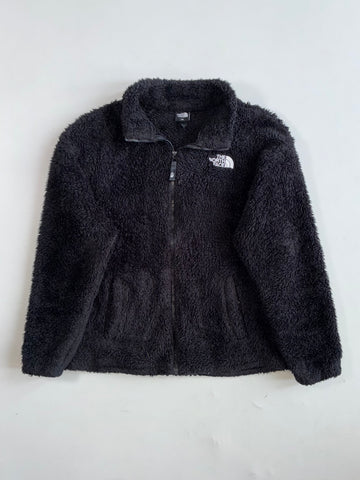 The North Face Black Sherpa Teddy Fleece Full Zip Jacket (S)
