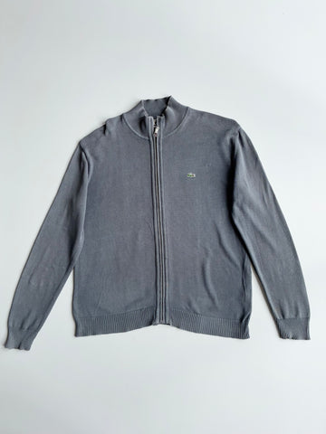 Lacoste Full-Zip Cardigan Sweater – Grey (L)
