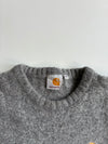 Carhartt WIP Grey Wool Knit Sweater – Gold Chase Logo women’s (S/M)