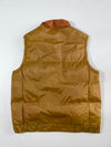 Vintage Weberster Mustard Striped Collar Puffer Vest (XL)