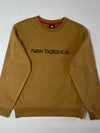 New Balance Big Logo Crewneck Sweatshirt Camel Tan — (M)