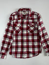 Levi's Red Plaid Flannel Western Pearl Snap Shirt (S)