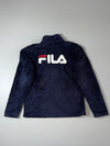 FILA | Navy Sherpa Fleece Zip Jacket (M)