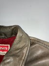Vintage Levi’s Olive Leather Jacket (XL)