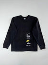 Nike | Black Multi-Logo Crewneck (M)
