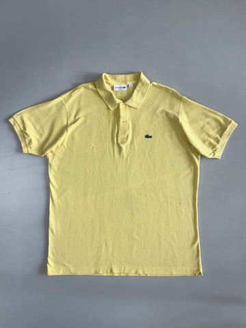 Lacoste Vintage Butter Yellow Polo T-Shirt (2XL)