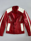 Red & White Racing Café Racer Jacket (S)