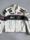 ICON Motorsports Racing Pure Leather Jacket with Sponsor Patches (M)