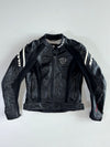 REV’IT! Black Genuine Leather Armoured Café Racer Jacket (S)