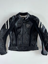 REV’IT! Black Genuine Leather Armoured Café Racer Jacket (S)