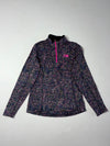 Vintage The North Face Pink Speckled Quarter Zip Fleece (XXS)