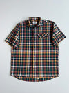 Lacoste Plaid Short Sleeve Button-Up Shirt (L)