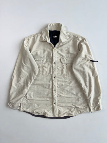 The North Face Utility Button-Up Shirt Jacket Heavy – Cream Beige (Xl)