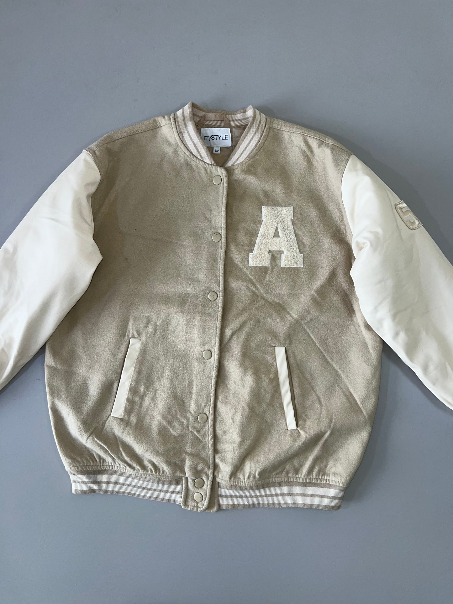 ZSuper Premium Varsity Jacket Original Leather Sleeves (L/XL)