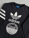 Adidas Originals "World Brand With The 3 Stripes" Crewneck – Side Zip | (M)