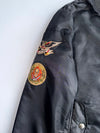Vintage Ed Hardy by Christian Audigier “Death Before Dishonor” Embroidered Bomber Jacket (M)