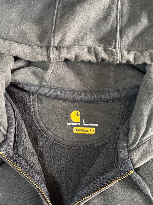 Carhartt Zip-Up Hoodie Original Fit – Faded Black, Size (2XL/3XL)