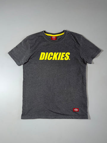 Dickies Since 1922 Logo Graphic Tee — Charcoal Grey & Yellow | Crewneck (S)