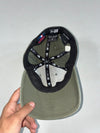 New Era 39Thirty LA Dodgers Olive Green Cap – Black Logo, Genuine MLB Merch, S-M (58cm)