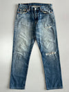 Vintage Levi’s 501 Distressed Blue Denim Jeans (W:30|L:40)