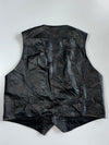 Best Kinetic Vintage Leather Biker Vest (M)