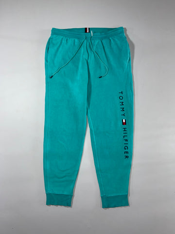 Tommy Hilfiger Teal Logo Joggers (W:34) (L:39.5)