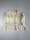 Vintage Lacoste Navy Blue Diamond Knit V-Neck Sweater (2XL)
