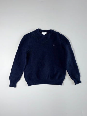 Lacoste | Navy Tonal Croc Wool Sweater | (S)