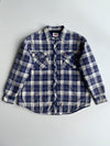Dickies Quilted Lined Flannel Shirt Jacket Blue Plaid  Heavy  (2XL/3Xl)