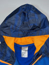Adidas Colorblock Zip Hoodie – Blue & Orange Mesh Panel (S)