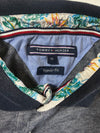 Tommy Hilfiger Heather Grey Polo w/ Navy Collar(L)