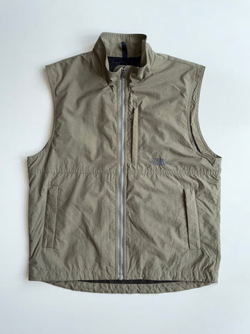The North Face | Olive Mesh-Lined Nylon Zip Vest | (M)