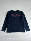 Oniarai “Black Soul” Japanese Graphic Long Sleeve T-Shirt – Navy (XL)