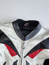Hein Gericke Pro Sports Schoeller Flame Graphic Appliqué Leather Motorsport Racing Jacket (Paded)(M)
