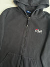 Fila – Fila Biella Italia Zip-Up Hoodie – Black (XL)