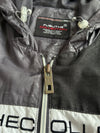 FUBU The Collection Grey Short Sleeve Hooded Windbreaker (XL)