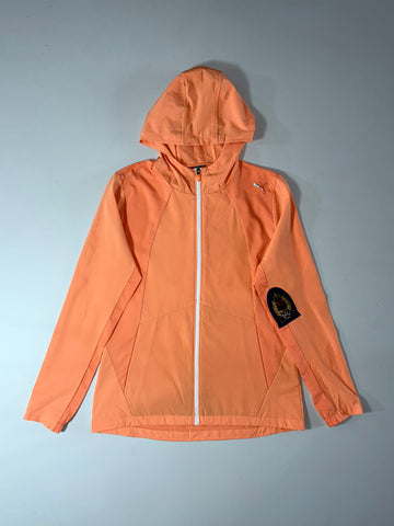 Puma Peach Orange Hooded Windbreaker with Golf Patch Women’s (S/M)